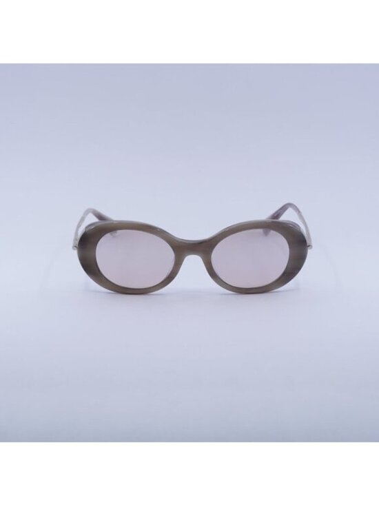 Max Mara MALIBU10 MM0080 60G Sunglasses Beige Oval Frame, Brown Lenses main image 10